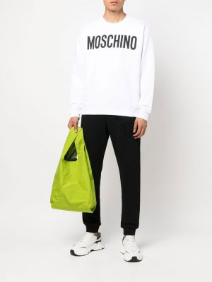 Sportovní kalhoty s potiskem Moschino černé