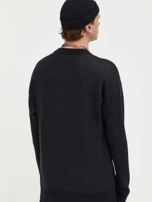 Vlněný svetr Hugo černý