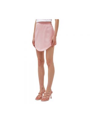 Mini falda de lana Casablanca rosa