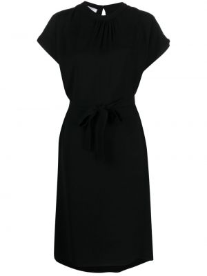 Midi šaty s výšivkou Société Anonyme černé