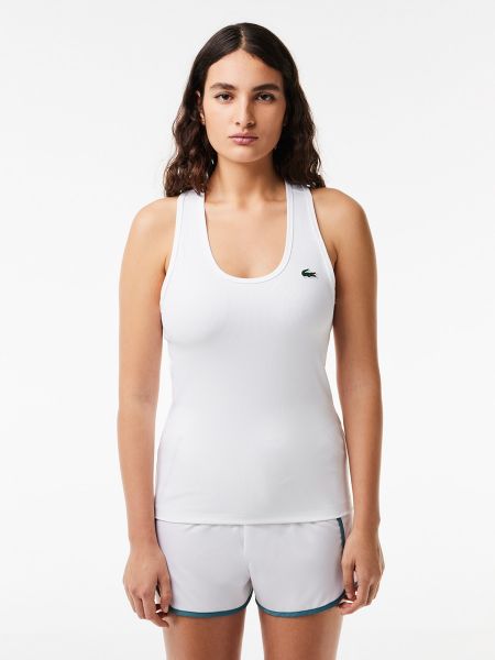 Camiseta deportiva slim fit Lacoste blanco