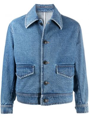 Chaqueta vaquera con bolsillos Ami Paris azul