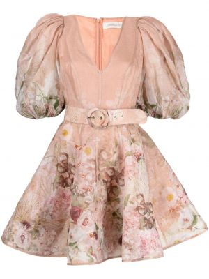 Trykt dress Zimmermann rosa