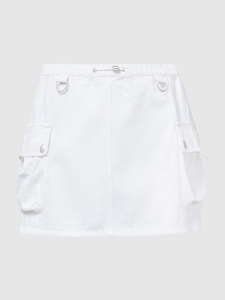 Белые прямые брюки с карманами Coperni