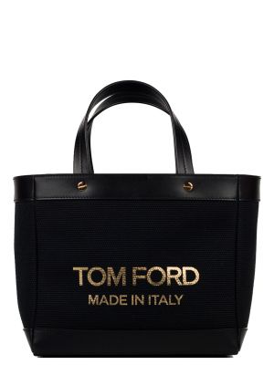 Черная сумка шоппер Tom Ford
