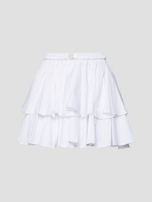 Bílé mini sukně bavlněné Caroline Constas