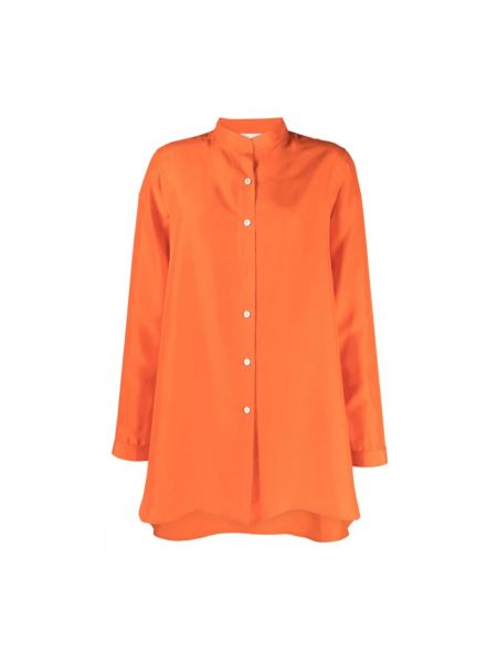 Bluse mit plisseefalten P.a.r.o.s.h. orange