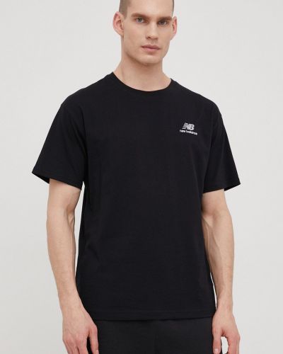 Koszulka bawełniana New Balance czarna