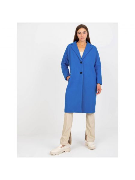 Kabát zsebes Fashionhunters kék