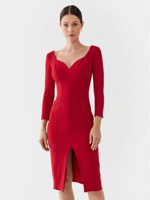 Коктейлна рокля Elisabetta Franchi червено