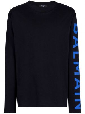 Långärmad t-shirt Balmain svart