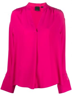 Långärmad blus Pinko rosa