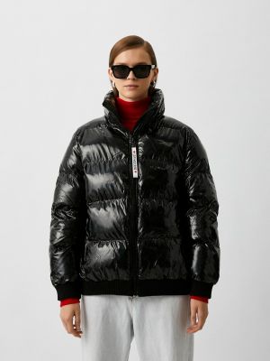 Утепленная демисезонная куртка Love Moschino черная