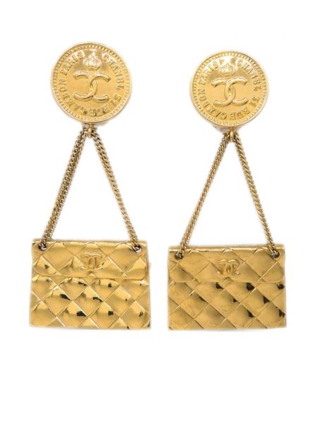Σκουλαρίκια με κλιπ κλασικό Chanel Pre-owned χρυσό