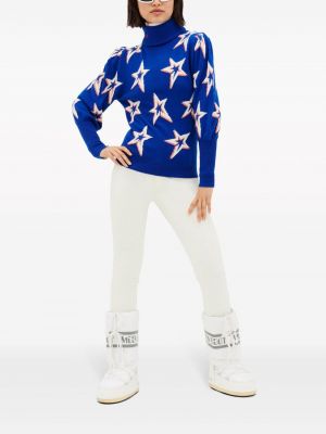 Sweter w gwiazdy Perfect Moment niebieski