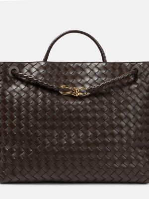 Bőr bőr táska Bottega Veneta aranyszínű
