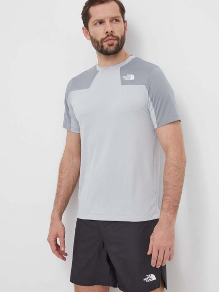 Sportska majica s printom kratki rukavi The North Face siva