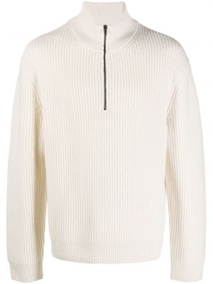 Пуловер с цип Filippa K бяло