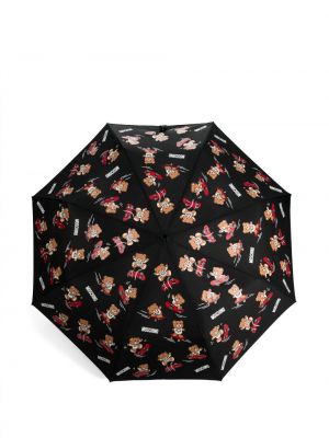 Dáždnik s potlačou Moschino čierna