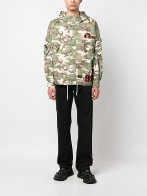Jacke mit kapuze mit print mit camouflage-print Evisu