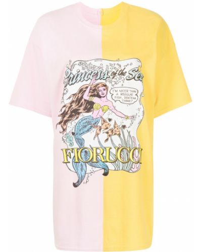 Camiseta Fiorucci rosa