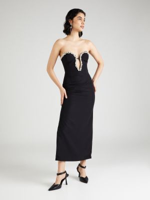 Вечерна рокля Bardot черно