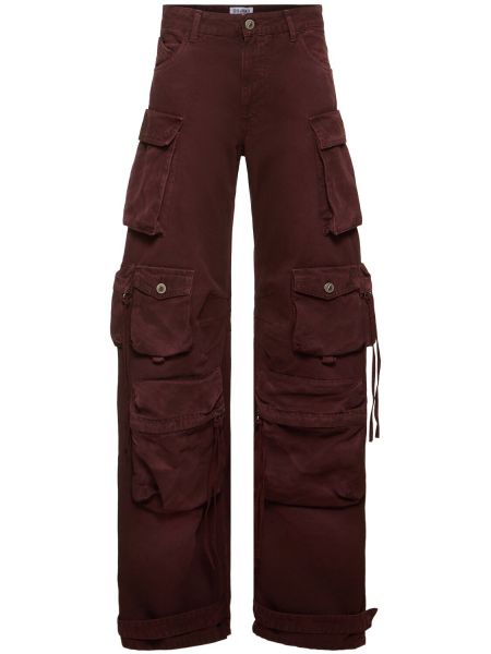 Cargo jeans The Attico burgund