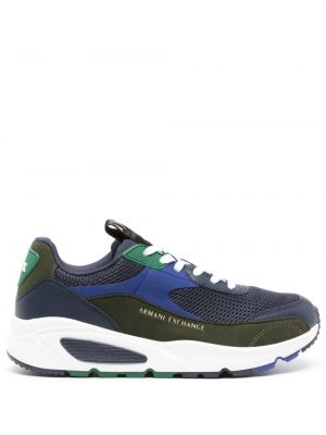 Sneakers in mesh Armani Exchange blu
