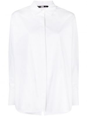 Camicia a maniche lunghe Karl Lagerfeld bianco