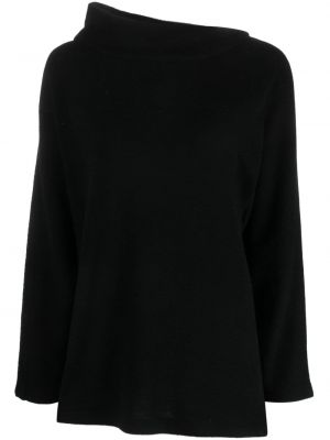 Асиметричен плетен пуловер Alberta Ferretti черно