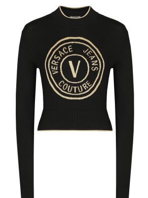 Пуловер Versace Jeans Couture черный