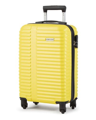 Semi Line Malý tvrdý kufr T5499-2 Žlutá