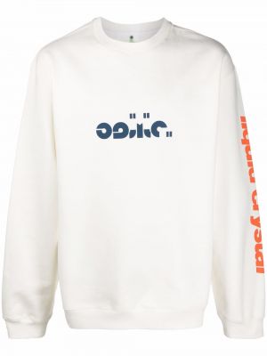 Sweatshirt mit rundem ausschnitt Oamc weiß