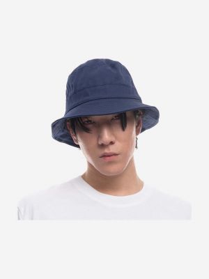 Βαμβακερό καπέλο Universal Works μπλε