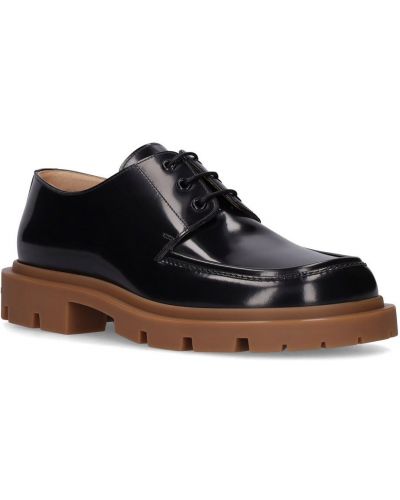 Pantofi derby cu șireturi din piele din dantelă Maison Margiela negru