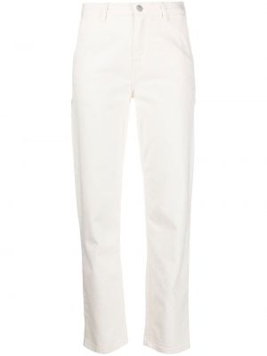 Pantalon droit en coton Carhartt Wip blanc