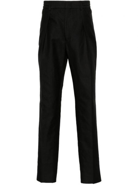 Pantaloni plisate Fendi negru