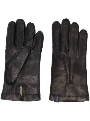 Rękawiczki skórzane Fay czarne