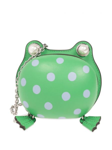 Чанта през рамо на точки Kate Spade зелено
