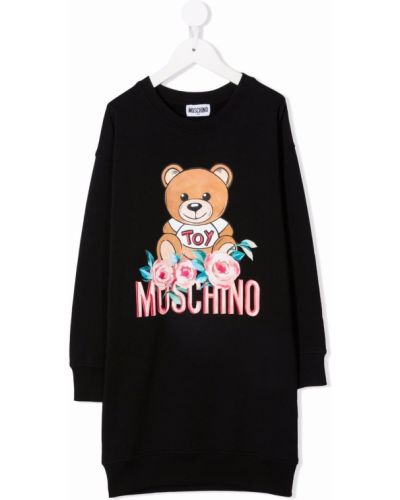 Lige kjole for piger Moschino Kids sort