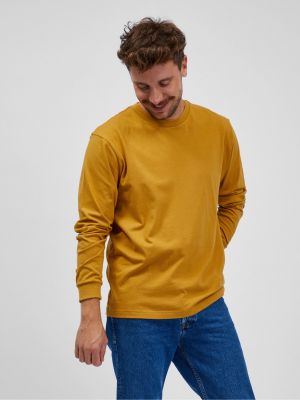 Tričko s dlhými rukávmi Gap žltá