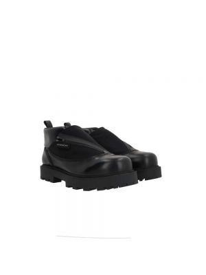 Botas de agua de cuero de nailon con cremallera Givenchy negro