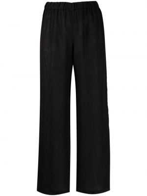 Lněné kalhoty relaxed fit 120% Lino černé
