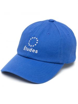 Siuvinėtas kepurė su snapeliu Etudes mėlyna