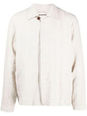 Lněná košile Marané bílá