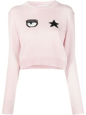 Пуловер Chiara Ferragni розово