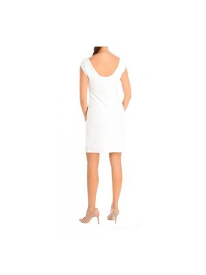 Mini vestido sin mangas de cuello redondo Desigual blanco