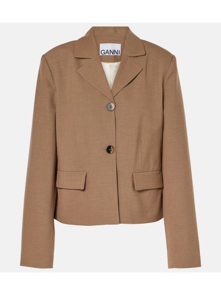 Blazer Ganni brun