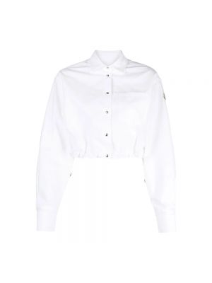 Koszula bawełniana Moncler biała