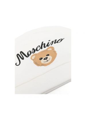 Czapka z daszkiem Moschino biała